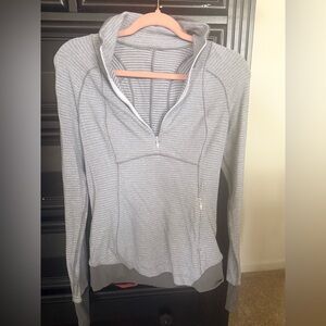 Gray Women's Lululemon Quarter-Zip Top